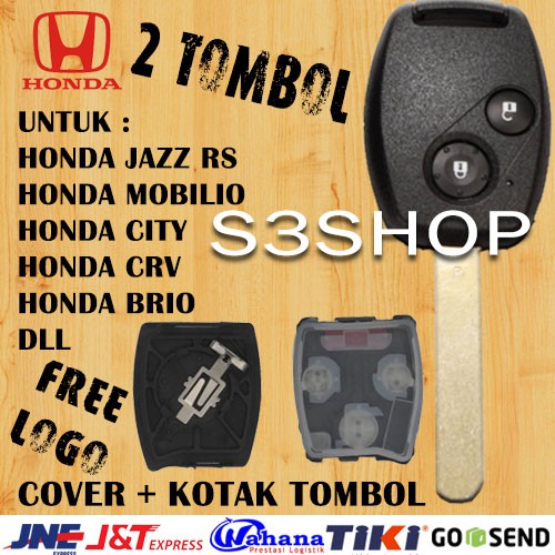 cover casing kunci plus tombol Honda Jazz Crv Mobillio Freed Brio