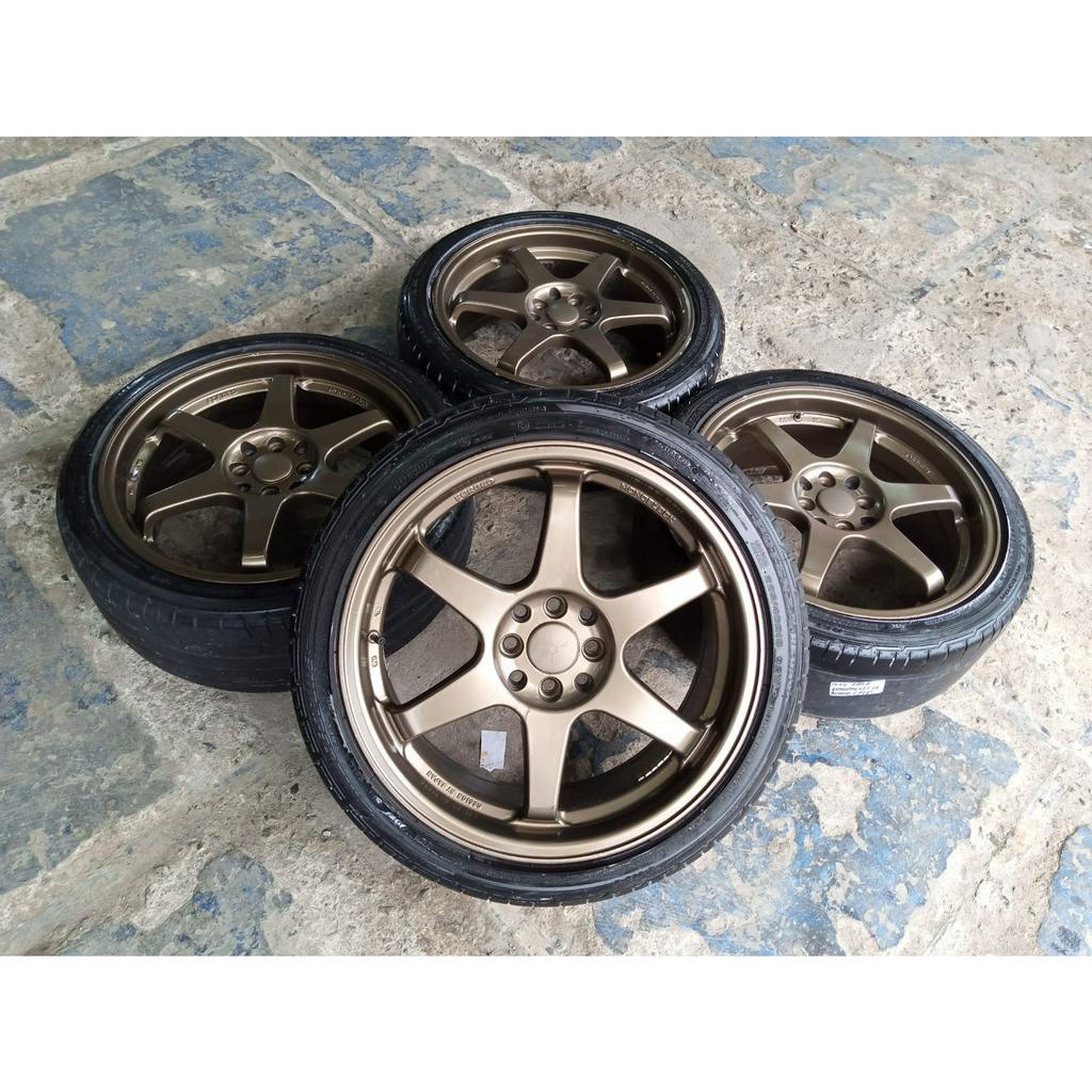 velg bekas model te37 ring 18 bisa mobilio yaris city vios avanza xenia livina