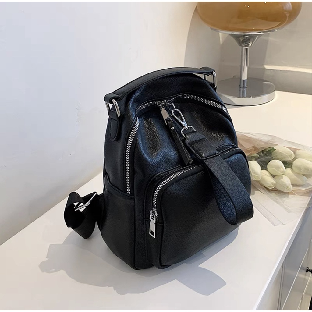 Tas Ransel Wanita Import 3885-Black