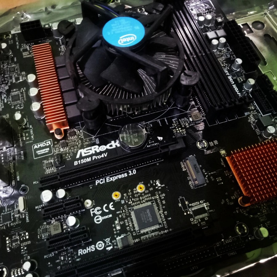 Paket Motherboard i3 6100 3,70Ghz + B150 LGA 1151  + Fan