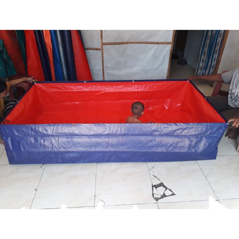 terpal kolam ikan TYPE A5 ukuran (200×100×50)