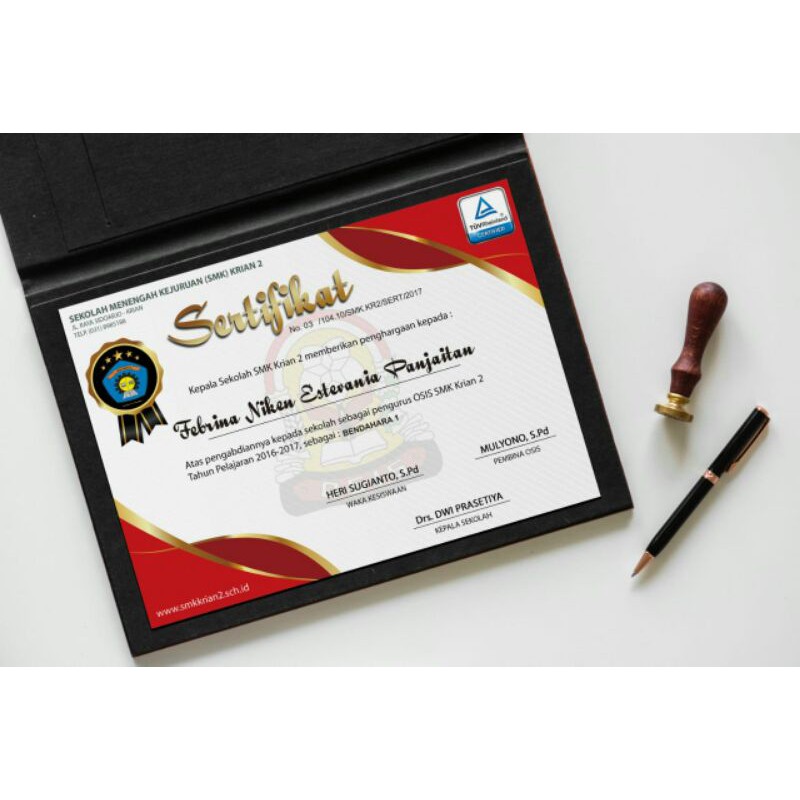 

sertifikat ~ jasmine @ art paper 260 - A4