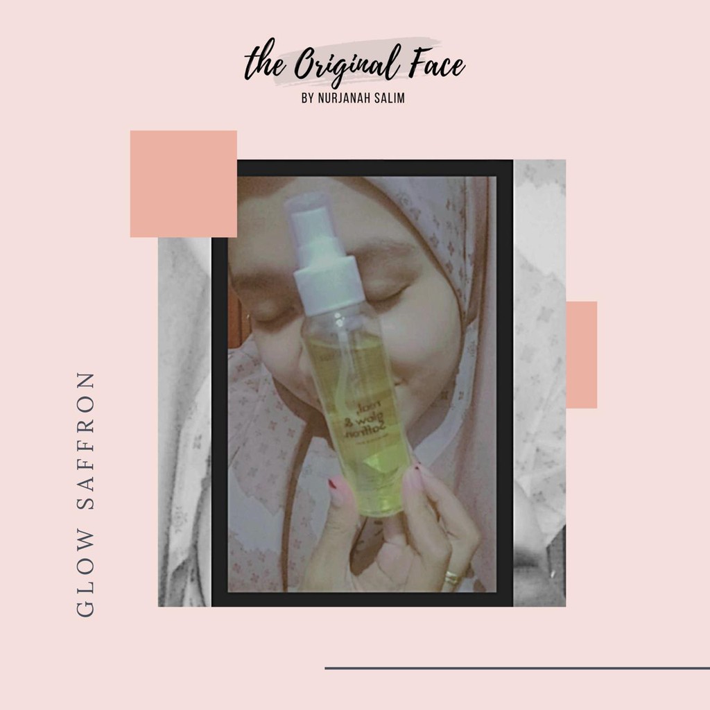 Facemist  GLOW Safron  SKIN NOGA X THE ORIGINAL FACE SAFFRON kulit cantik segar dan terang