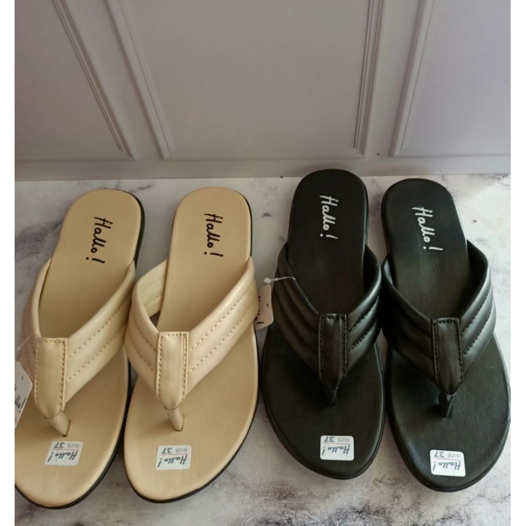 Sandal Jepit Wanita Puffy Hello Flat Original | Sandal Japit  (Hello 01) Original