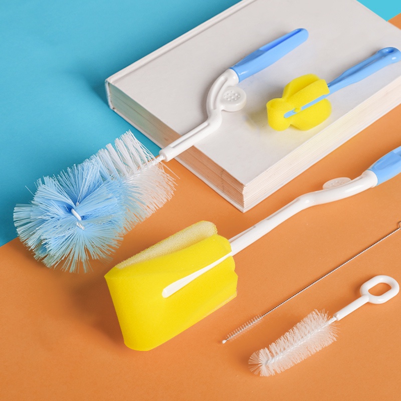 Sikat botol susu bayi/Sikat botol/Set sikat cangkir/Sikat dot baby botol susu (B131-136)