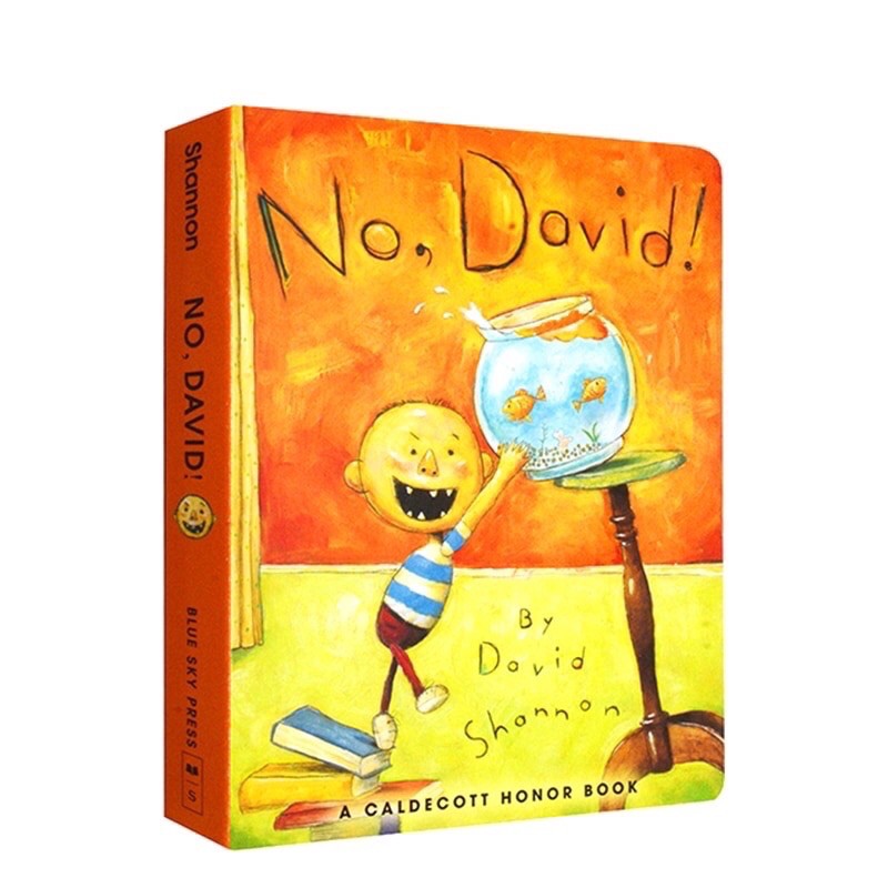 No David Cardboard Book Kids English Picture Story Books for Baby English Educational Toys for Kids