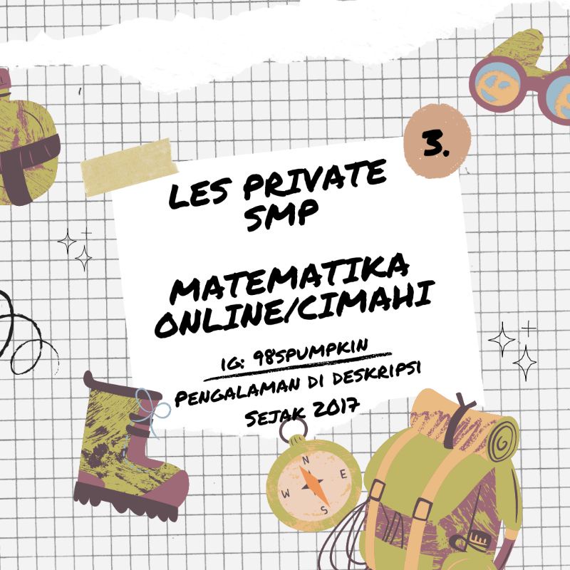 

Jasa Tutor Matematika SMP / Les Private Matematika SMP / Kursus Matematika SMP