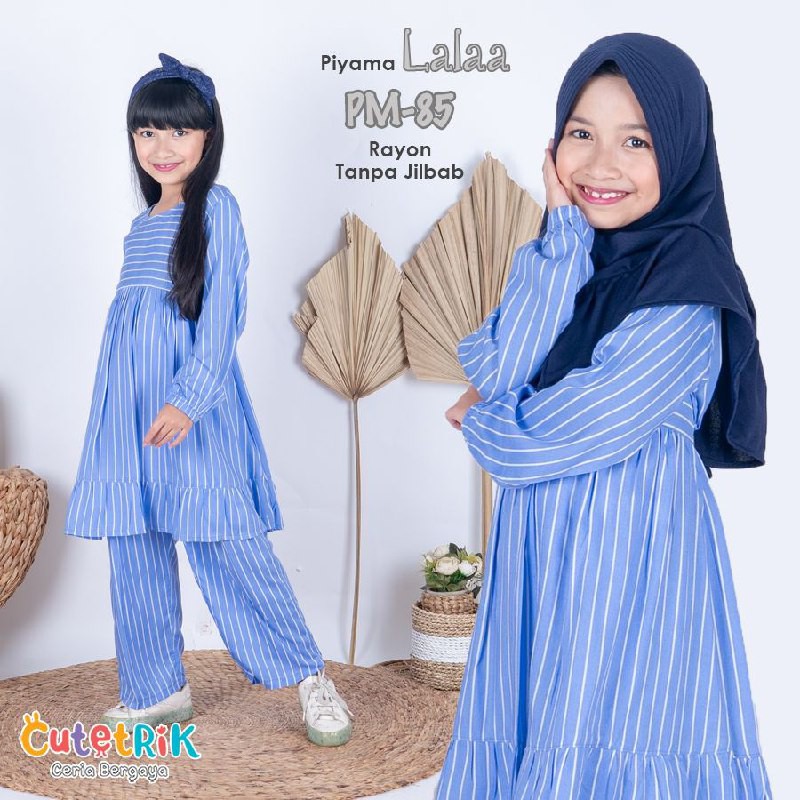Baju tidur Piyama anak cutetrik bahan katun rayon lembut kekinian - Lalaa
