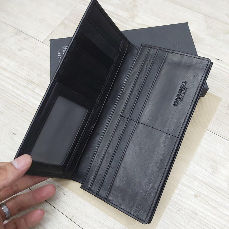 dompet kulit braun buffel - dompet panjang pria kulit asli - Dompet