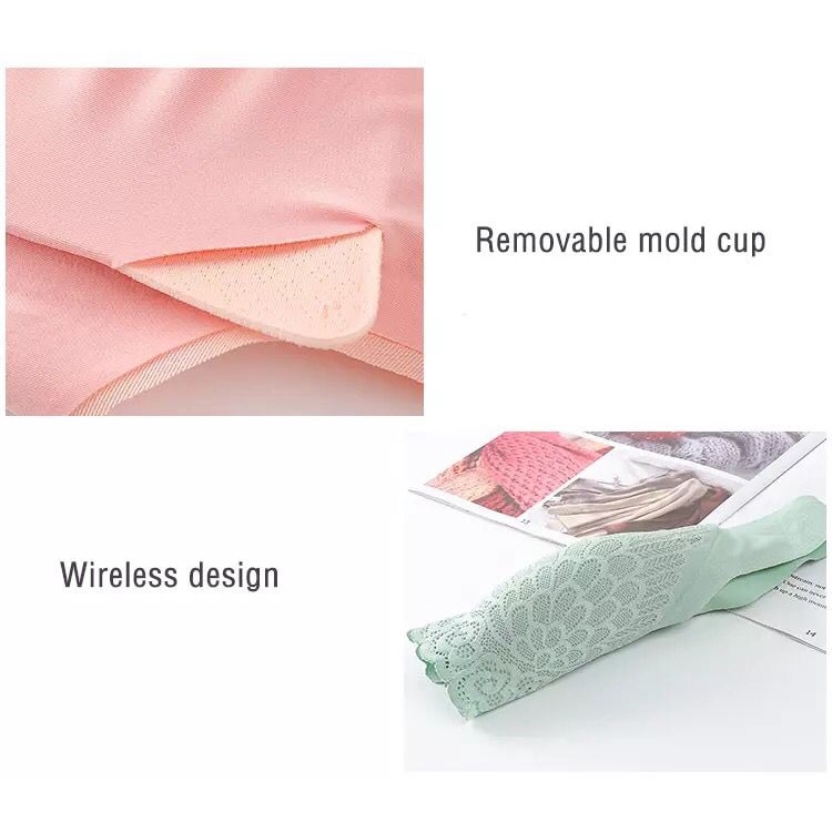 Blackpink BH Wanita Lateks Renda Pakaian Dalam Bra Push Up Mulus 1248