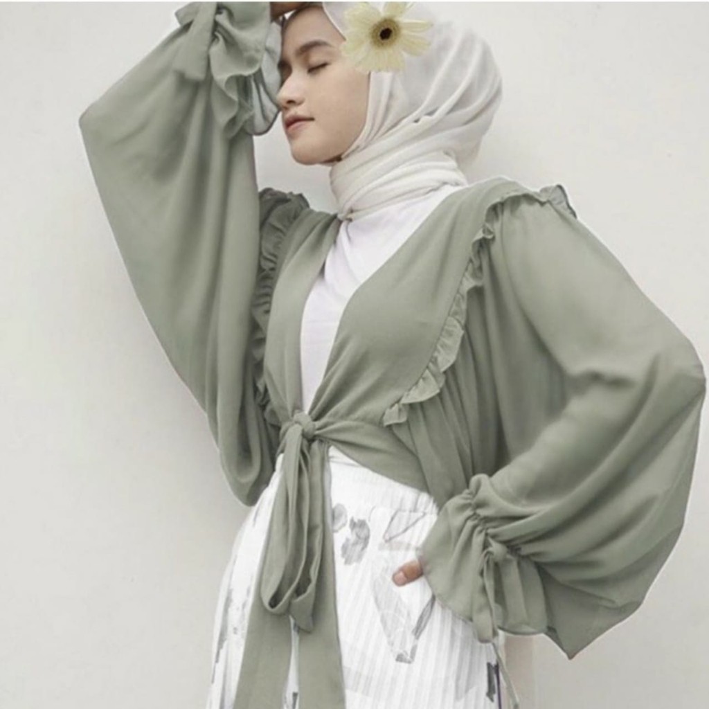 [ COD ] Aprilia Outher l Outer wear Cardigan Wanita Miranti Muslim Termurah