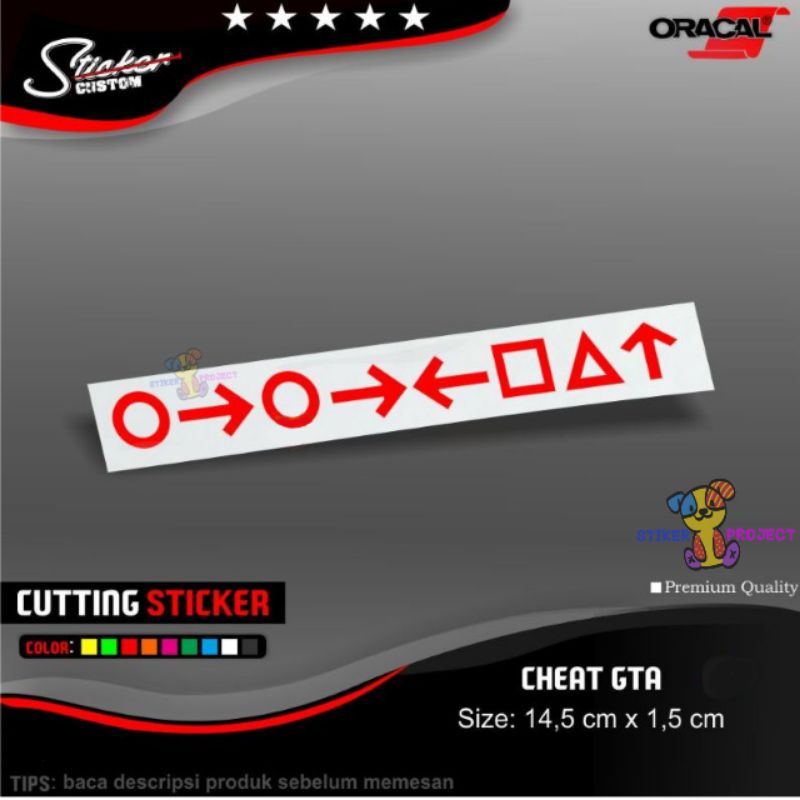 

Sticker Game Cheat GTA PS 2 stiker cutting stiker viral murah