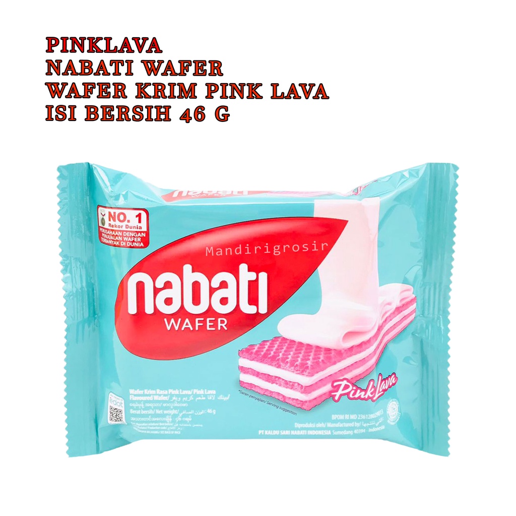 NABATI WAFER KRIM RASA PINK LAVA 39g