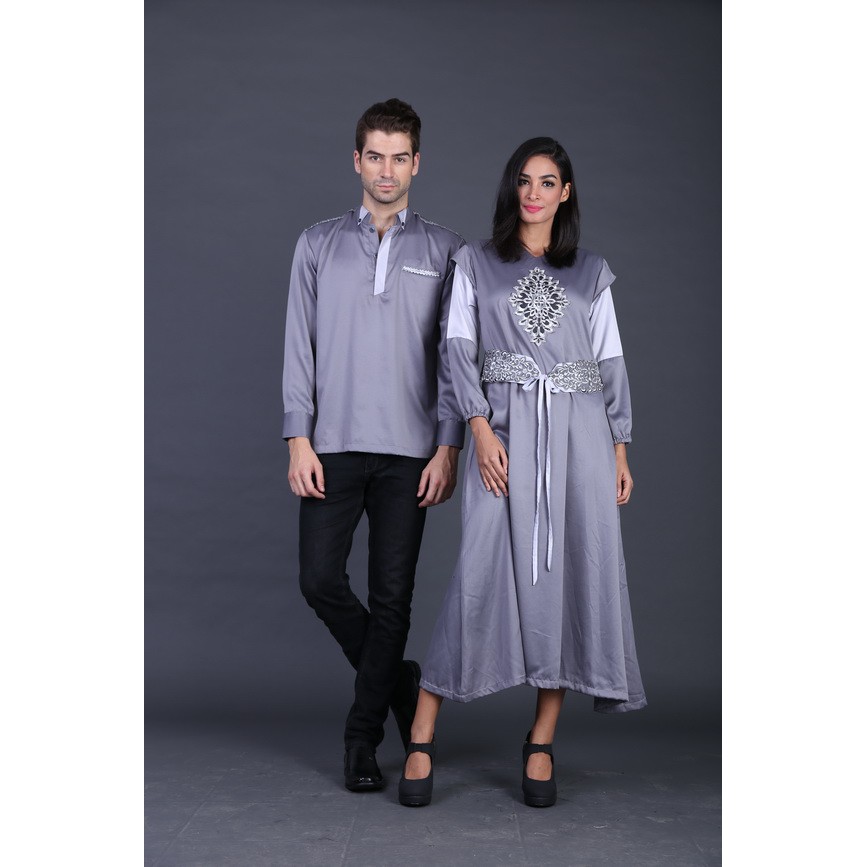 Couple Baju Muslim Pasangan / Busana Muslim Couple Koko Gamis Gf