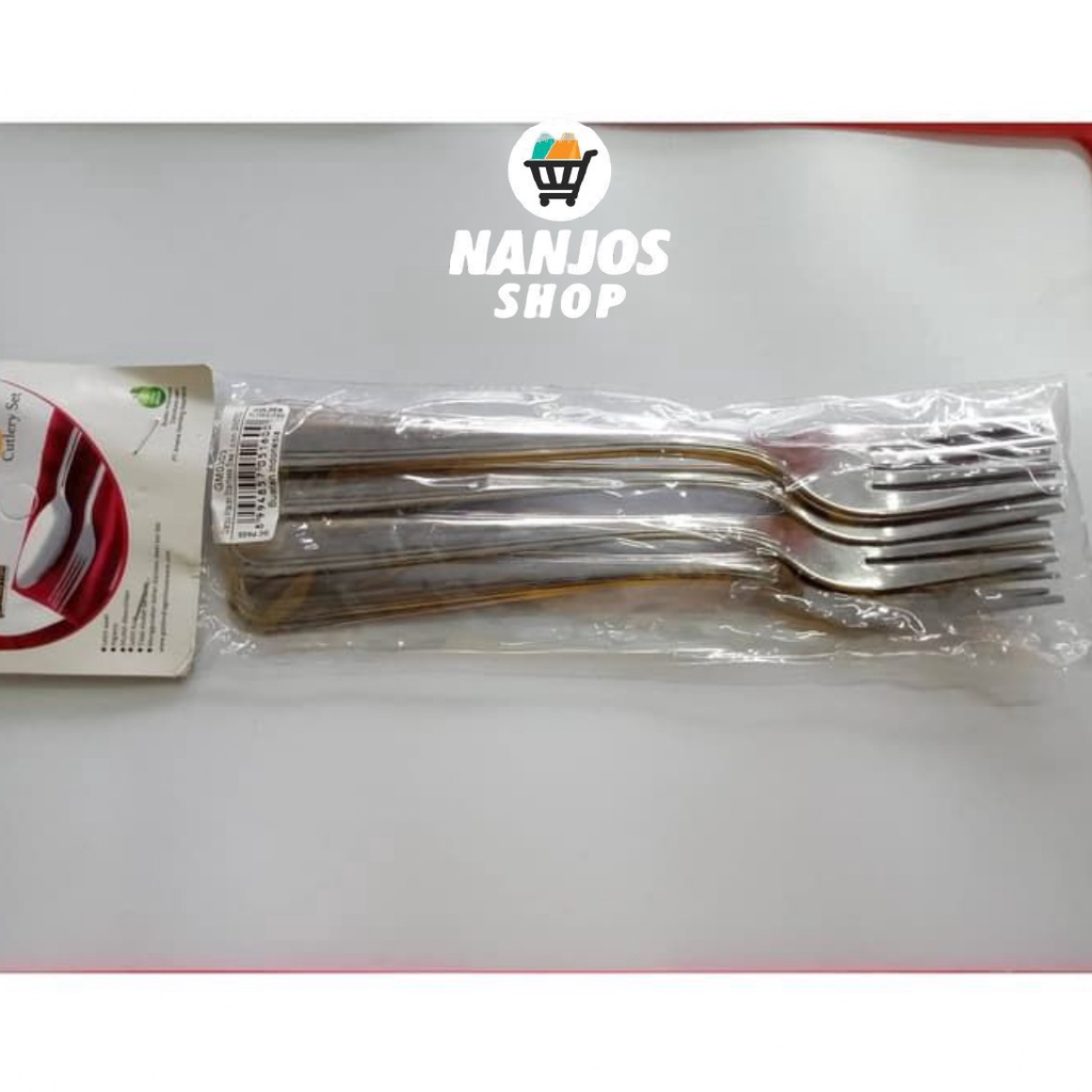 Golden Flying Fish Garpu Makan Stainless Steel 1 Set 6 Pcs GM0303