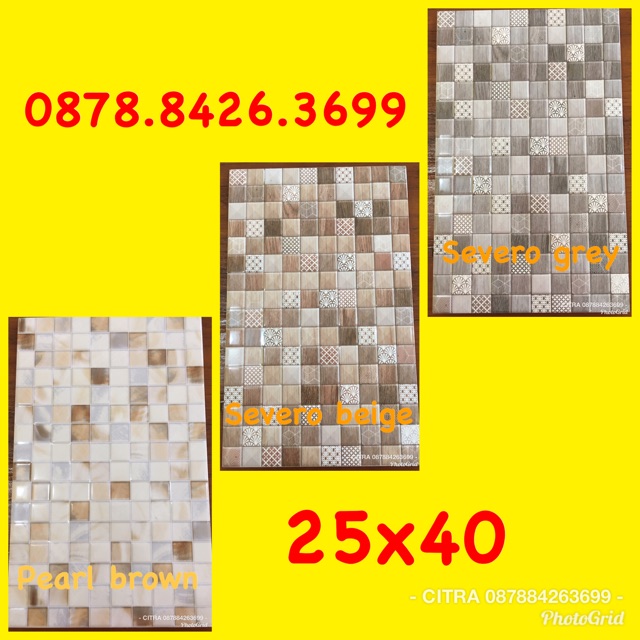 Keramik dinding kia 25x40