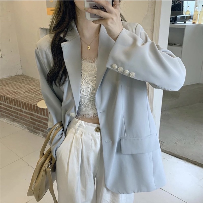 Blazer Wanita Korea Panjang