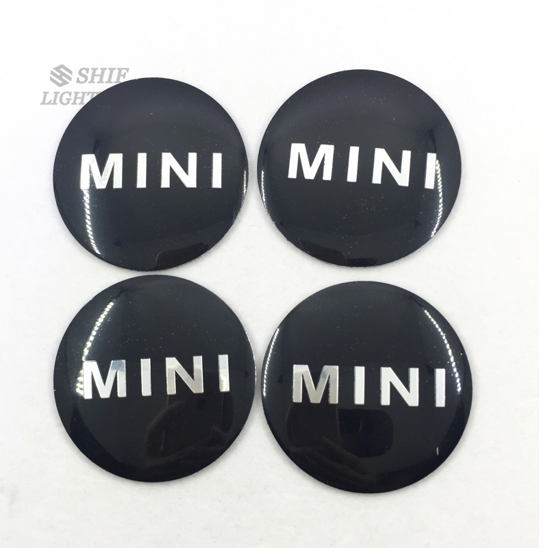 4 x 56mm MINI COOPER Logo Wheel Hub Center Caps Cover Emblem Badge Sticker Decal S Logo