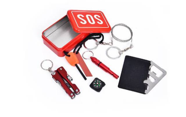 Peralatan Survival Kamping Emergency SOS EDC Tools / Perlengkapan Kemah Hiking Outdoor