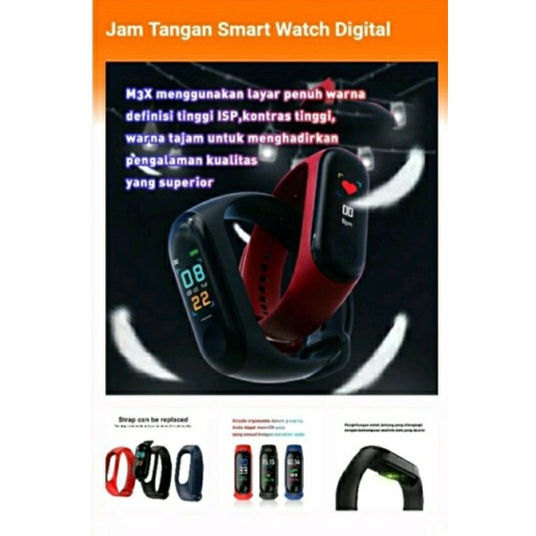 Jam Tangan Smart Watch Digital Deteksi Detak Jantung