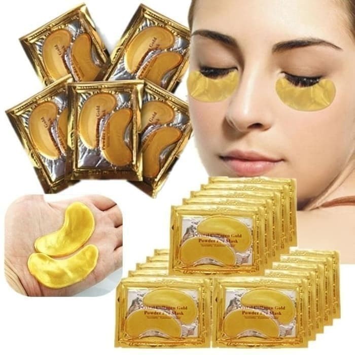 BELLA - MASKER MATA COLLAGEN CRYSTAL GOLD EMAS EYE MASK | MURAH