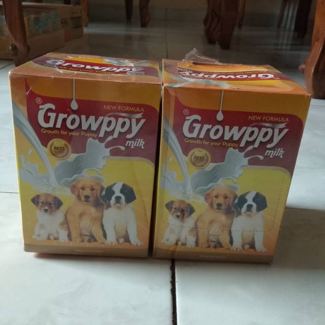 Growppy susu anjing milk dog 1 BOX/DUS