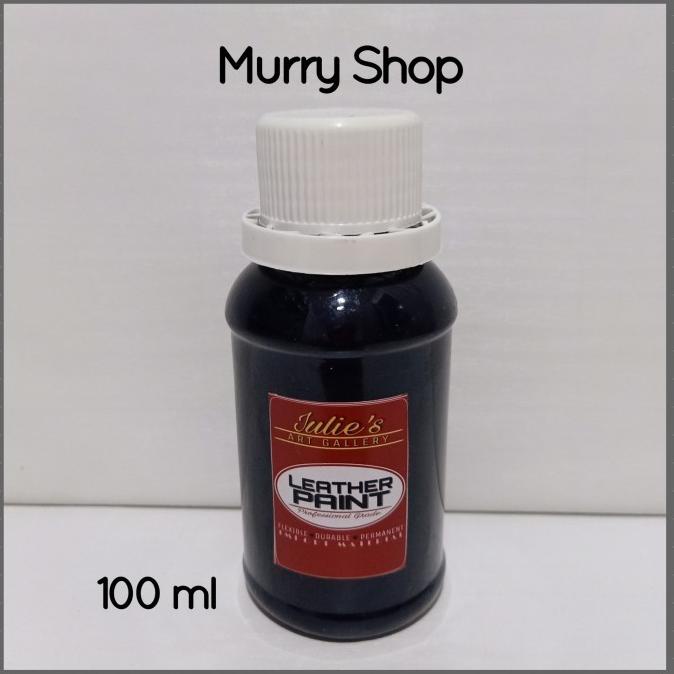 Cat Kulit Tas Sepatu Warna Hitam Black