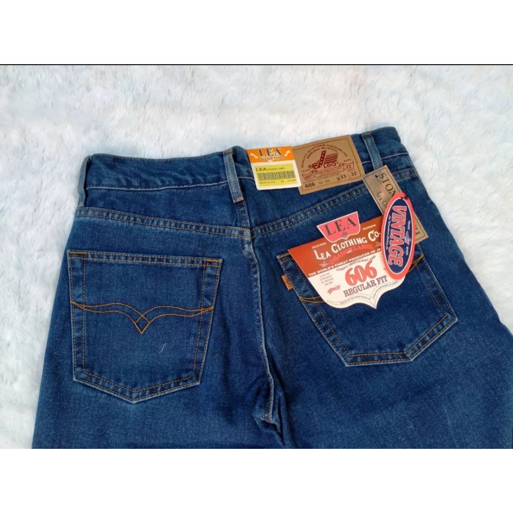 celana panjang jeans LEA pria standar reguler terlaris / celana jeans lea 606 original / celana jeans pria lea original