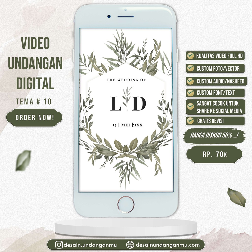 Jual Undangan Digital Pernikahan Video & Web | Shopee Indonesia