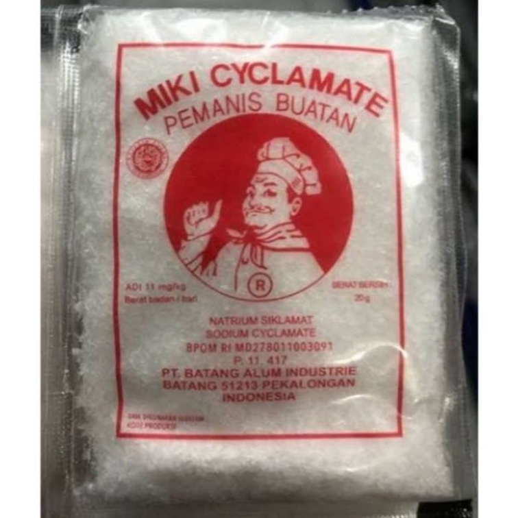 

MIKI CYCLAMATE / SARI MANIS MIKI / NATRIUM SIKLAMAT / PEMANIS BUATAN 20 GR