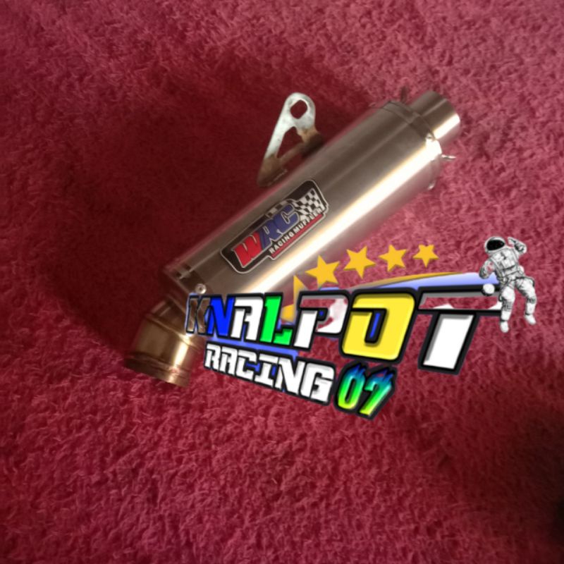terbaru silincer knalpot wrc panjang 25 cm inlet 50 mm buat all motor