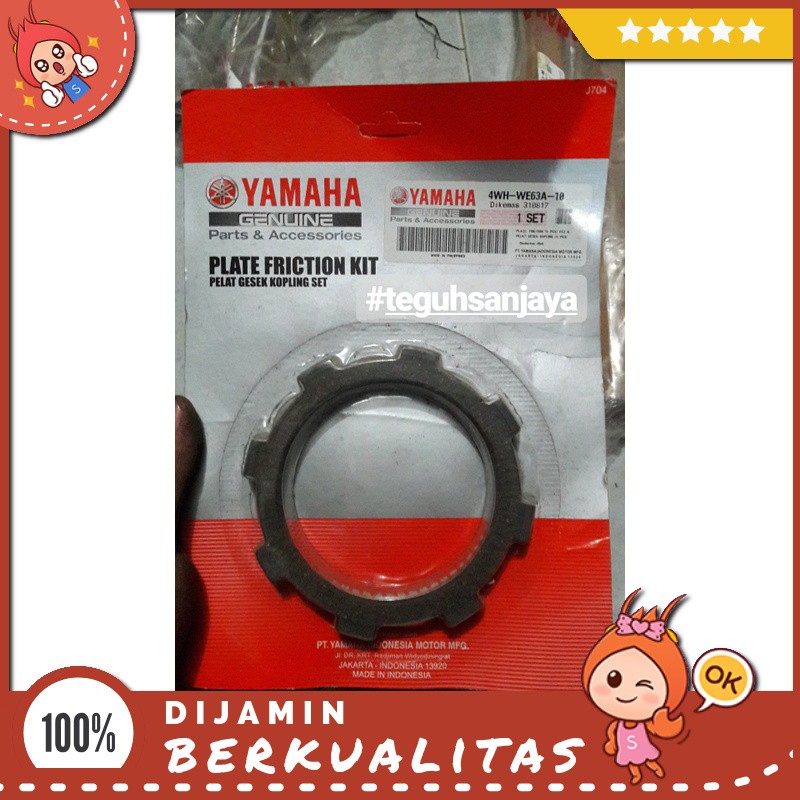 Plat Kopling / Kampas Kopling F1Zr Asli Original Yamaha Sparepart Motor Murah