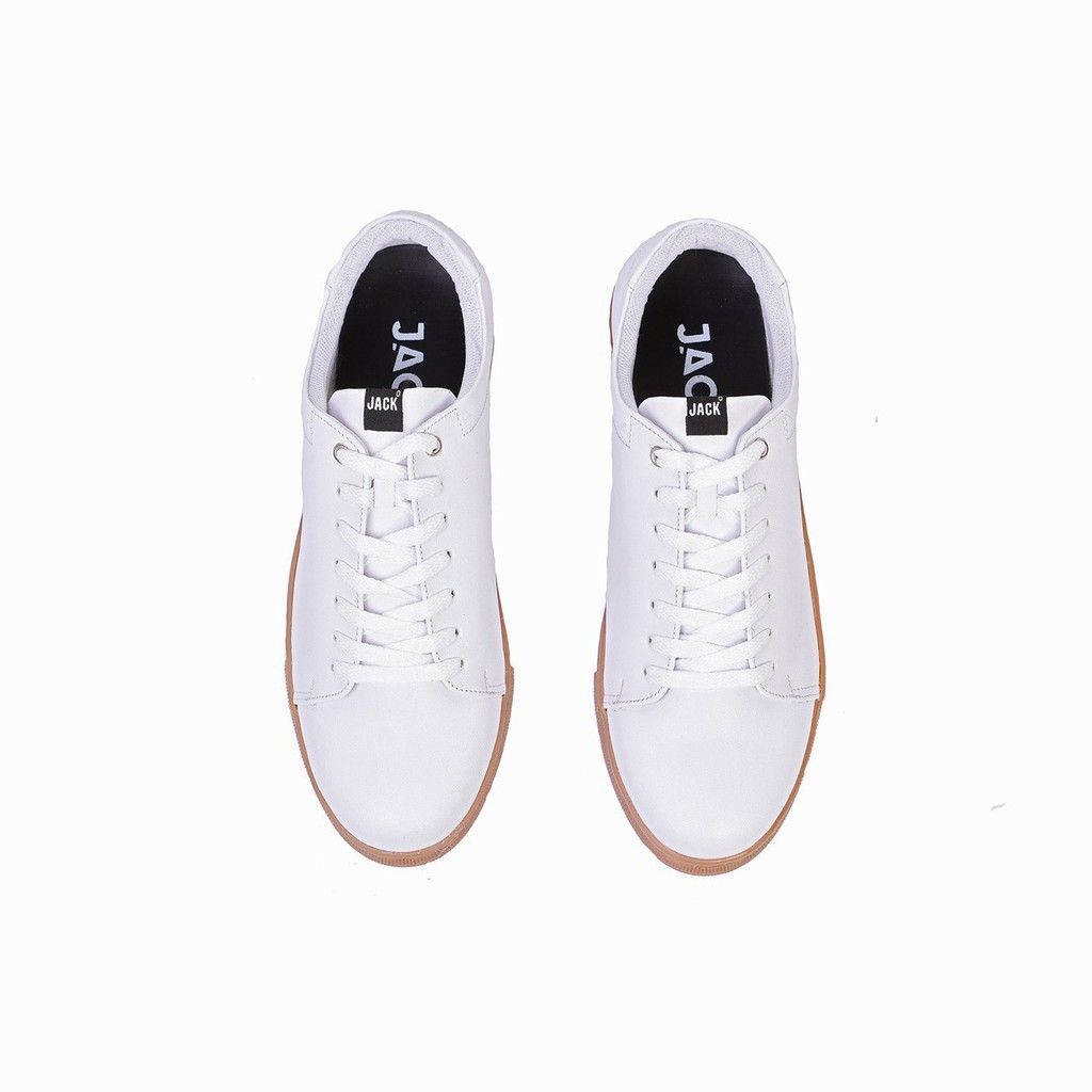 BRANTLEY WHITE - Sneakers Kasual Santai Jalan Kuliah Pria - Sepatu Kets - Sneakers Skate - Snikers