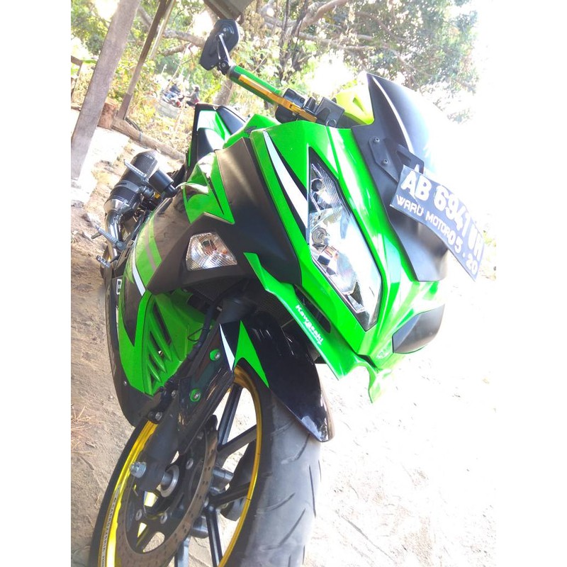 Winglet Ninja 250 Fi Karbu Sayap Depan Ninja 250 Fi Karbu Aksesoris Accesoris Variasi Ninja 250