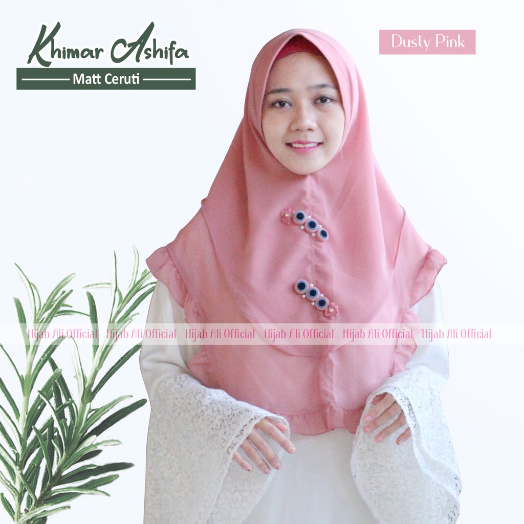 KHIMAR ASHIFA Q2 KHIMAR SYARI 2 LAYER HIJAB REMPEL KHIMAR TERBARU  KHIMAR PED JILBAB INSTAN BERGO
