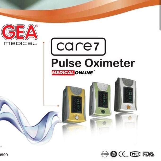 FINGER PULSE OXYMETER CARE7C GEA MEDICAL OXIMETER SATURASI OKSIGEN