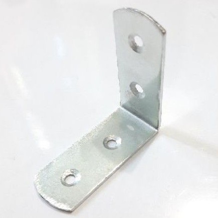 Siku Besi L Oval 50mm × 20mm Ambalan Penyangga Rak 4 Lubang - PANJANG