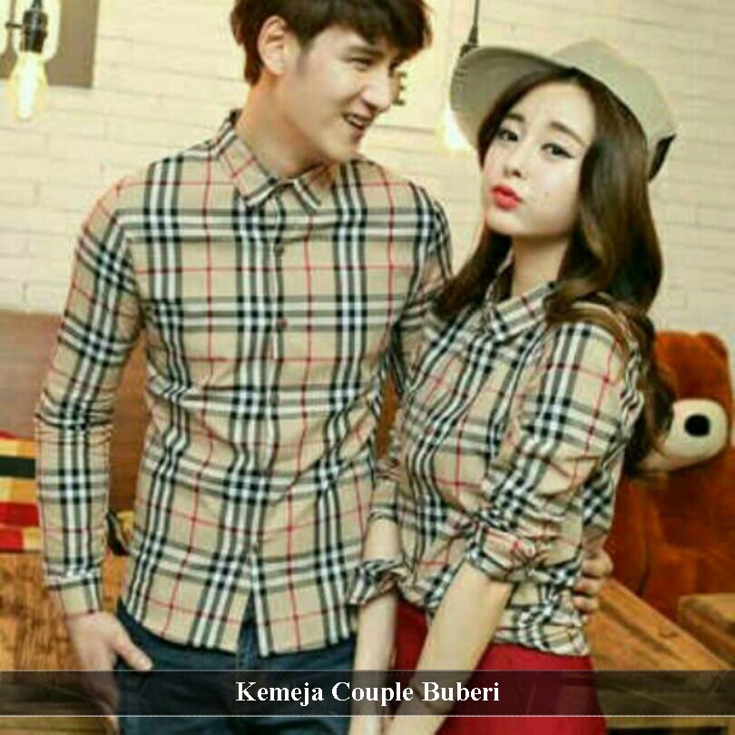 Baju Kotak Kotak Couple