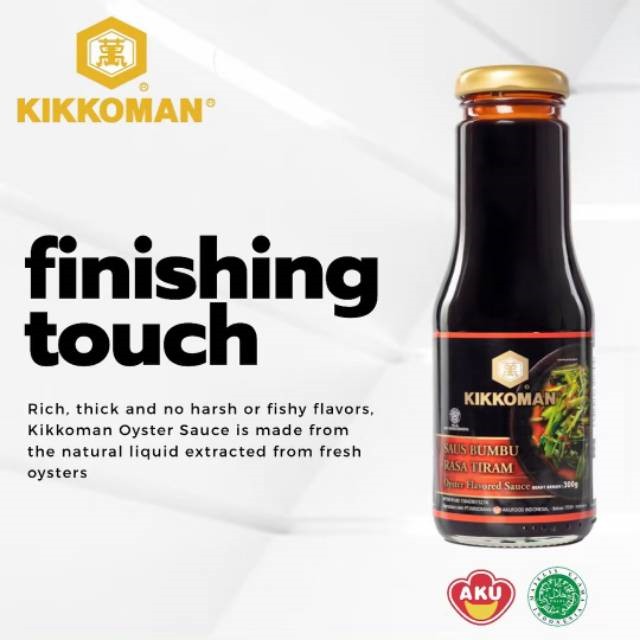 KIKKOMAN - SAUS TIRAM HALAL/ OYSTER SAUCE - 300 GR (BOTOL)