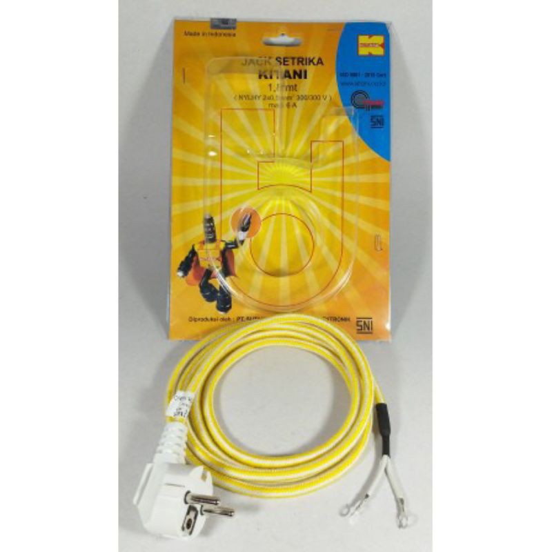 KABEL SETRIKA / GOSOKAN ARDE ISI 2 SNI / Bagus KITANI 1.8m / 1.8 Meter