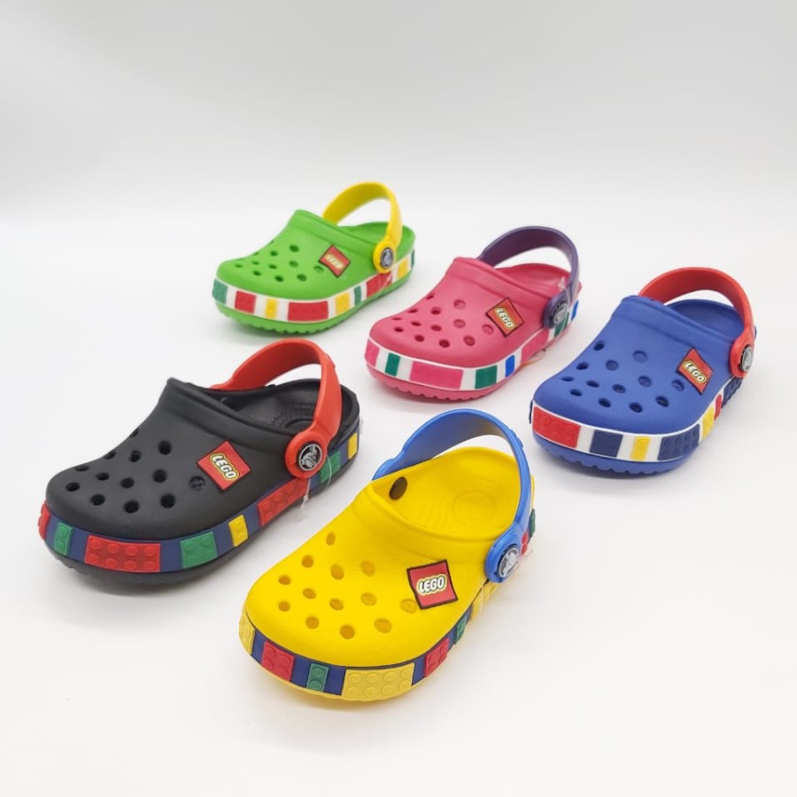 Crocs Crocs anak Crocs Lego Sandal Crocs Sandal Anak Sandal Karet Anak Crocs Kids Lego Original