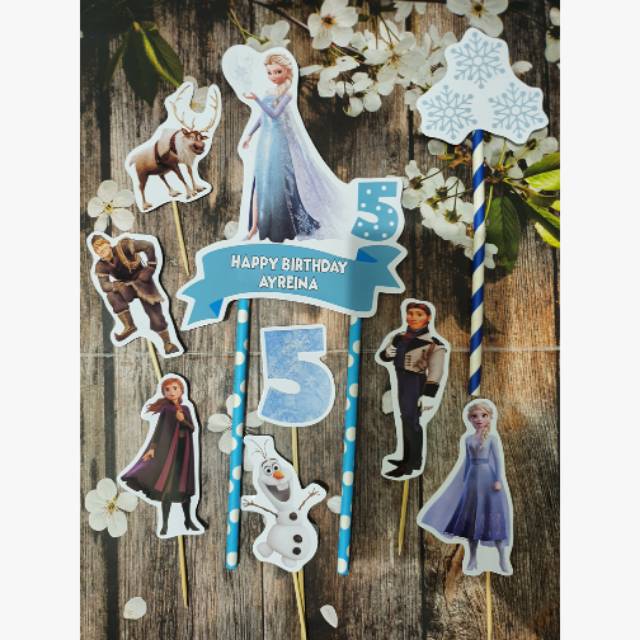 Frozen topper cake / hiasan kue frozen