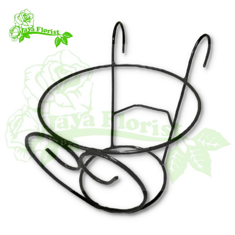 Rak Pagar Balkon Rak Bunga Besi Gantung Pagar Gantungan Rak Pot Bunga Rak Gantung Pagar