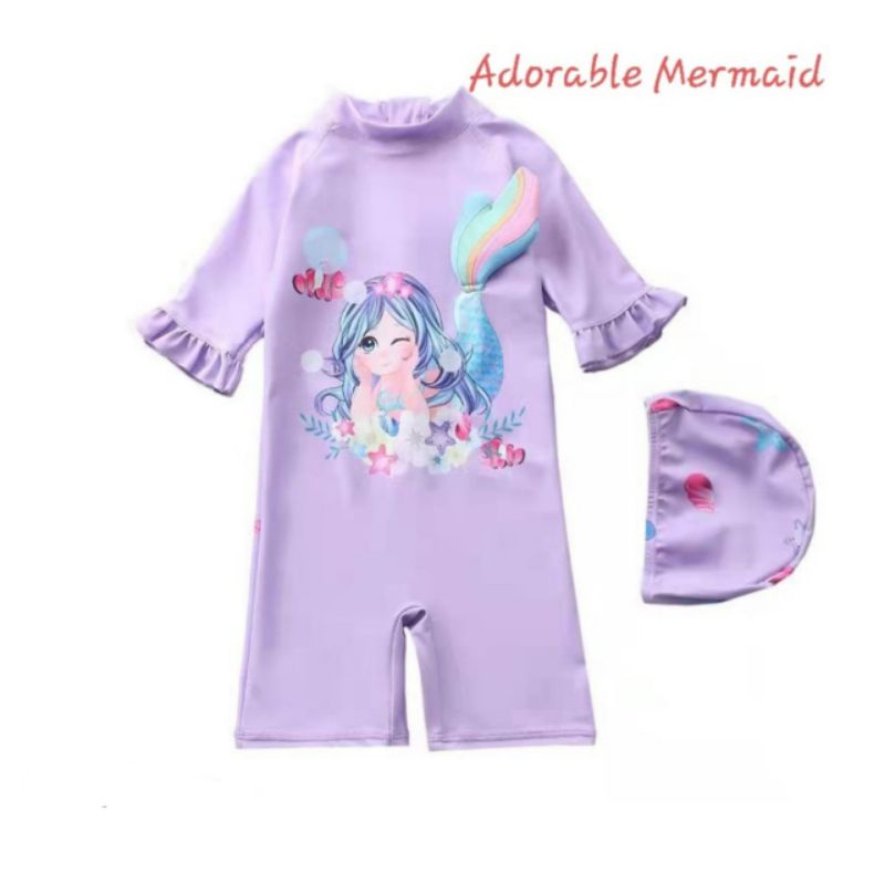 baju renang anak adorable mermaid/baju renang anak mermaid/baju renang mermaid