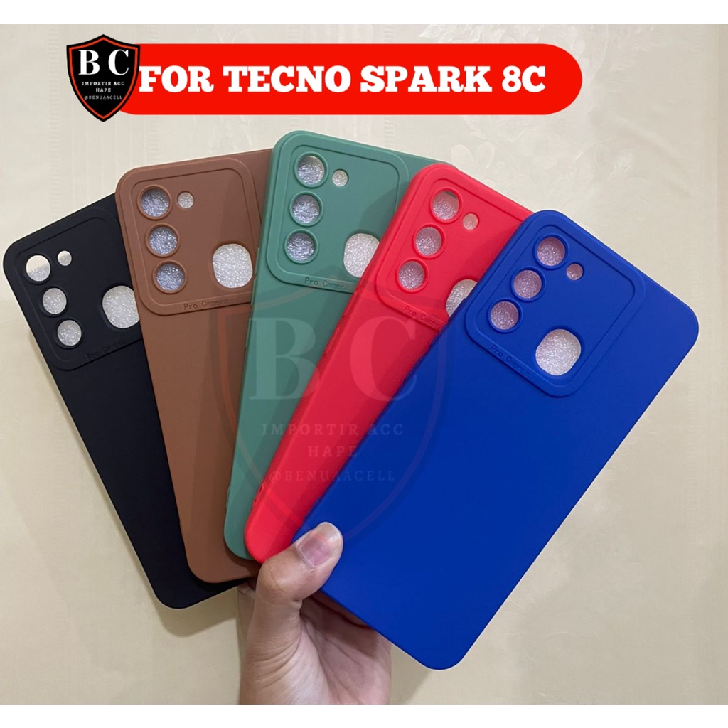 CASE SPARK 8C -SOFTCASE PRO CAMERA TECNO POVA 3 POP 5 LTE SPARK 8C