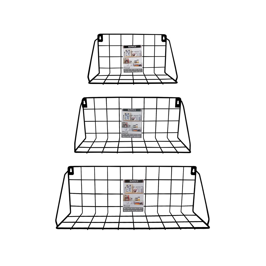 GUNINCO RADIT Rak Dinding Besi Serbaguna Rak Bumbu Dapur Display Dekorasi Kamar