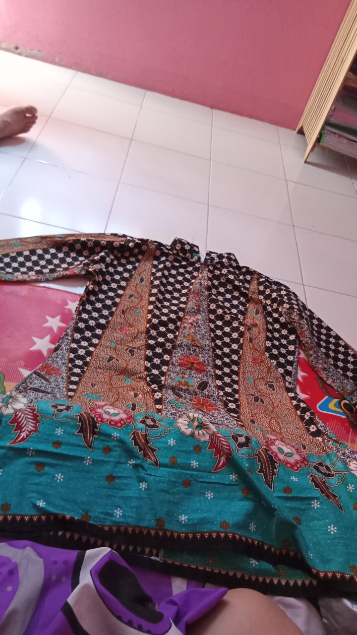 Tunik Batik Wanita Seragaman M L Xl Xxl Jumbo