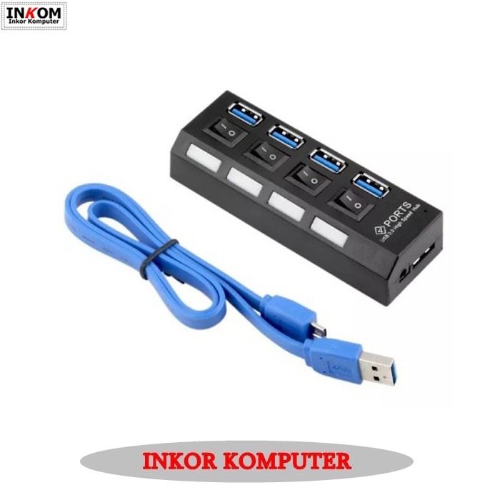 USB HUB 3.0 M-Tech 4 Port switch MT-UH3