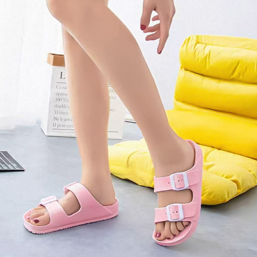 Sandal Wanita - Sandal Kamar Rumah Sendal Karet Kamar Mandi Empuk Slip Murah