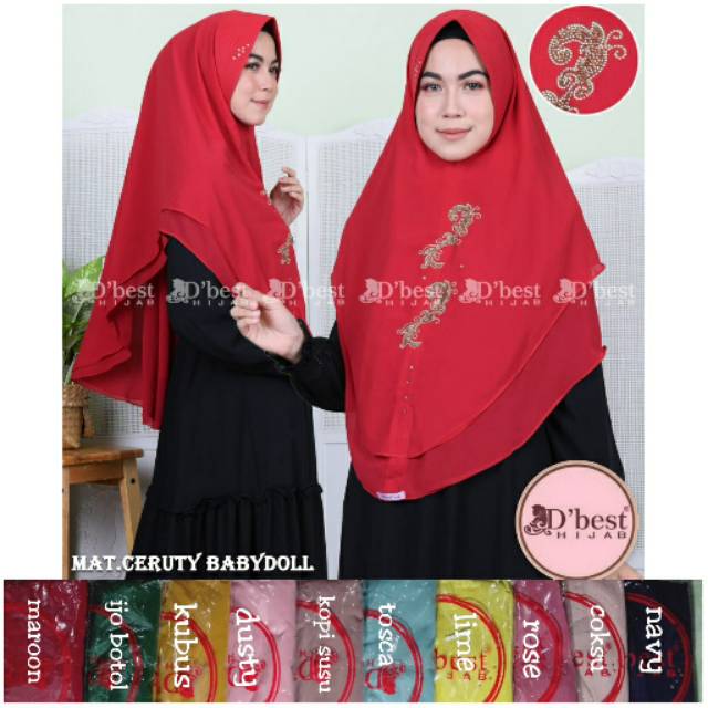 Khimar D'best Batik dan Kamila ori D'best hijab